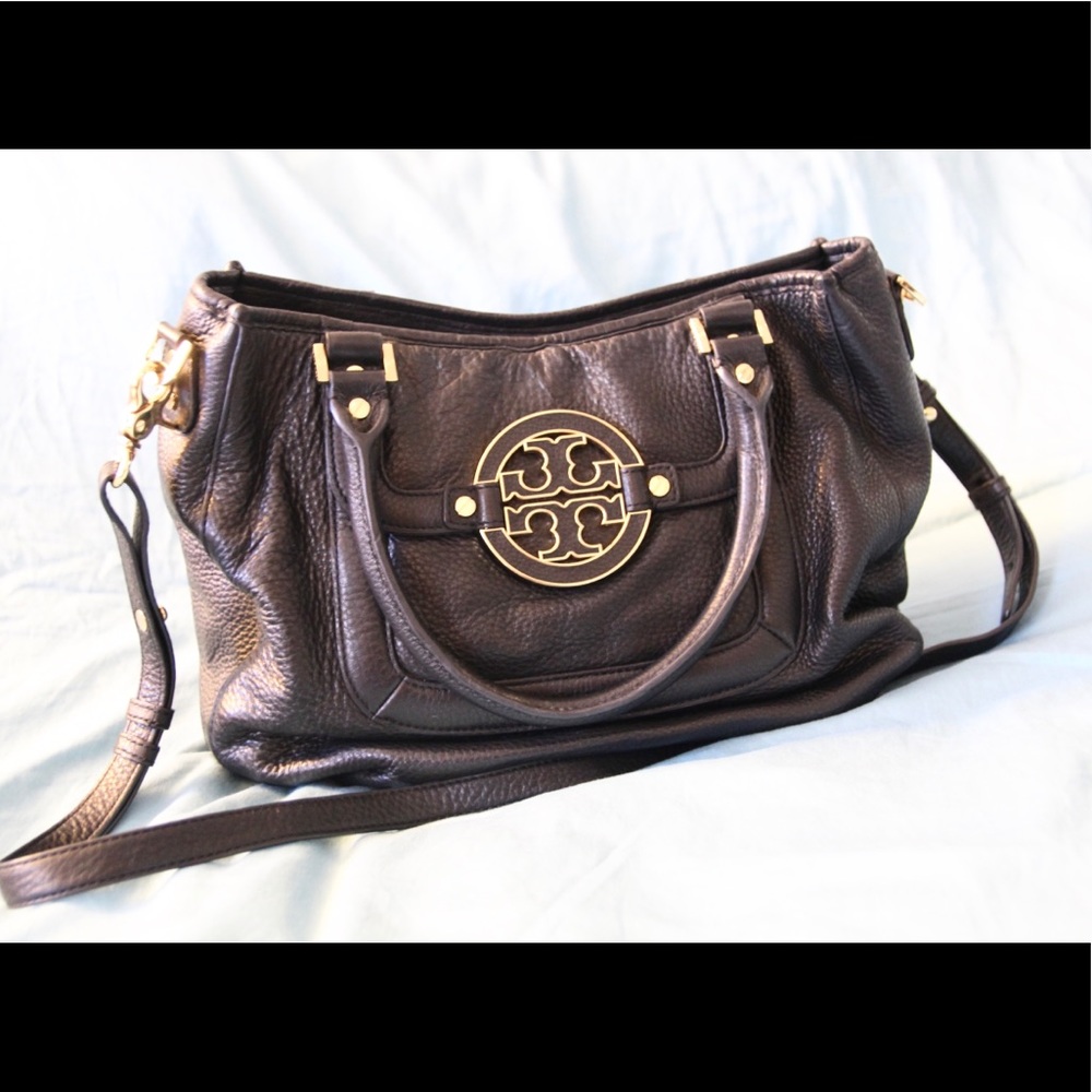 Tory Burch “Amanda” Hobo bag, black leather
